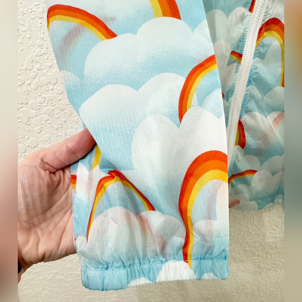 Modcloth Mind At Breeze Windbreaker Rainbow Rain Jacket - XL - Picture 3 of 9